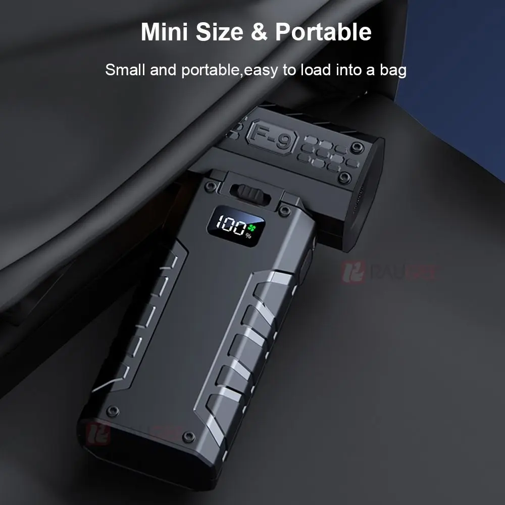 

80000 RPM Handheld Violent Turbo Fan LED Display 100 Speed Adjustable Mini Electric Air Blower Powerful Airflow Lighting Lamp