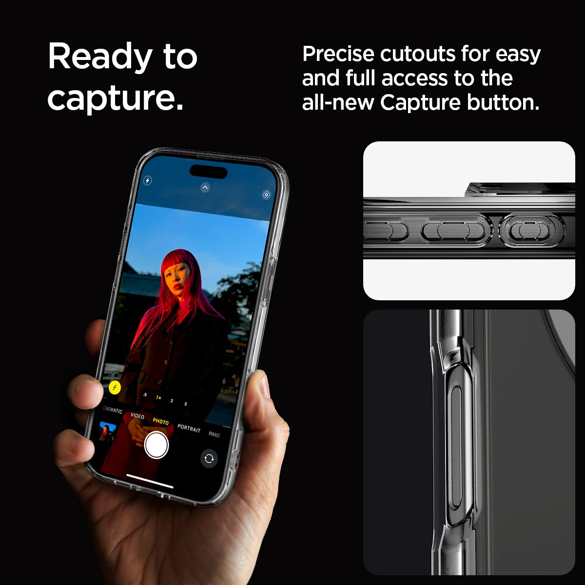 Etui Spigen Ultra Hybrid MagFit do iPhone'a 16 Pro Max / 16 Pro Kompatybilne z Magsafe — zdjęcie 7