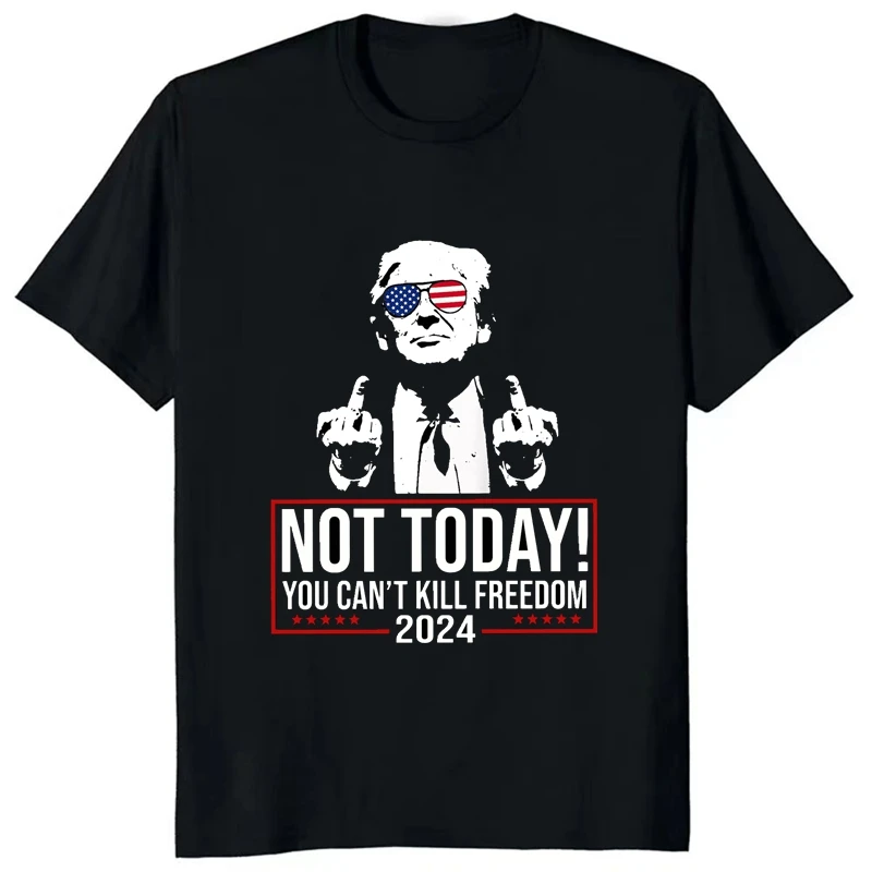 I'm Voting for 2024 Convicted Felon Trump's Summer Trend Harajuku Short Sleeve Unisex Graphic Oversized Cotton T-shirt