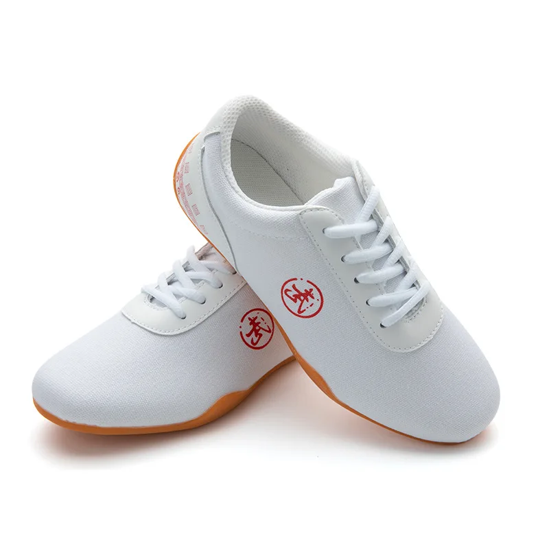Fitness Tai Chi Shoes Soft Soled Kung Fu Performance Training Shoes Canvas Karate Martial Arts Shoes SPORTS Taekwondo Cloth Shoe