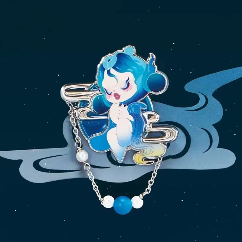 

POP MART SKULLPANDA The Mirage Series: Брелок-значок, Слепая коробка, Настольное украшение, Слепой пакет с игрушками, Аниме-фигурка, Милая модель