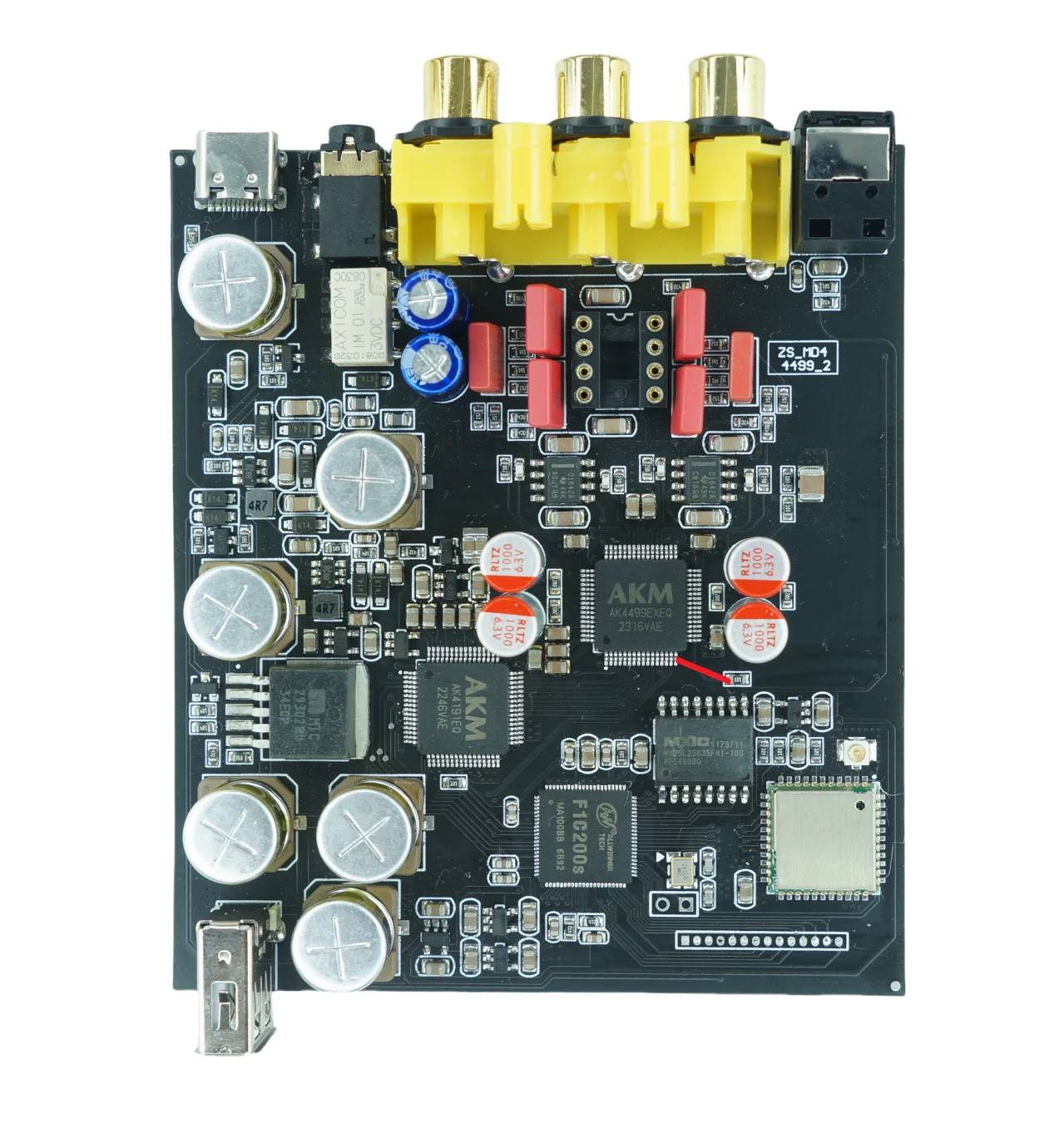 AK4499 lossless USB player CS43198 decoding DSD digital turntable HIFI Bluetooth LDAC sound card OTG