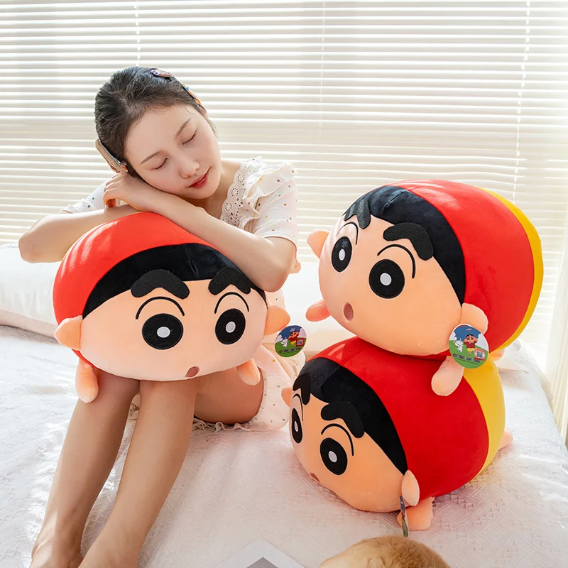 Cartoon Crayon Shin-chan Plush Toy Comfortable Japanese Style Plushies Comfortable Throw Pillow Cushion Sofa Bed Room Decor Gift