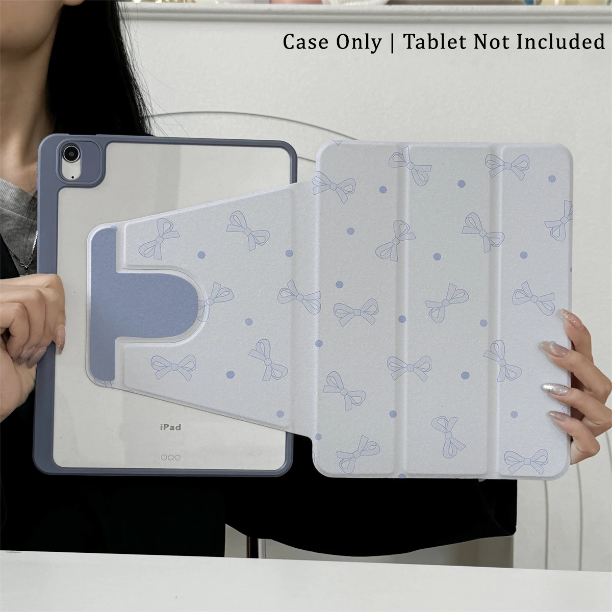 

360 ° Rotating Foldable Case to Easily Protect Your Pad: Compatible with iPad Air 6,Air 5,4,10,2024,air m3/a16 2025