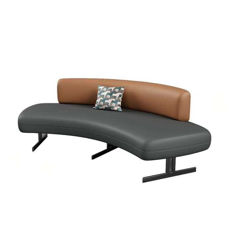 

Sales office negotiation sofa, hotel lobby, business reception bank rest area, waiting leather sofa