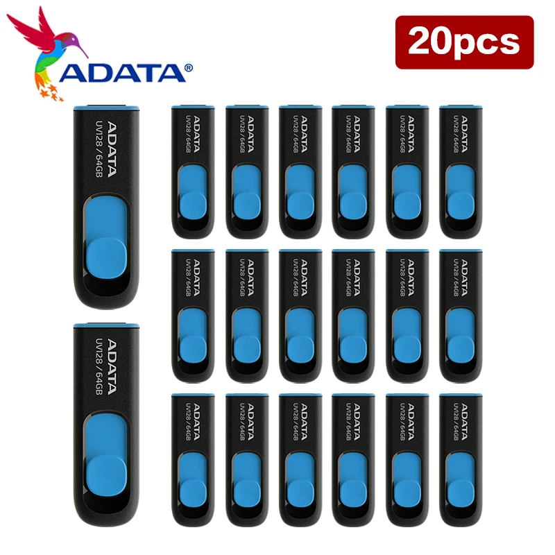 Imagem -05 - Usb Flash Drive para Computador e Escritório Cor Preta Luz 32gb 64gb 128gb Uv128 Atacado Adata-uv128