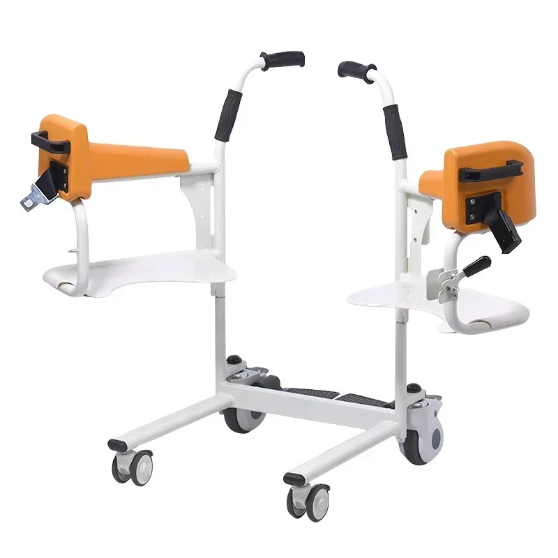 Multifunctional Lift Patient Transfer Chair with Commode (for Disabled Elderly) Four Wheeled Flexible Lifting Platforms