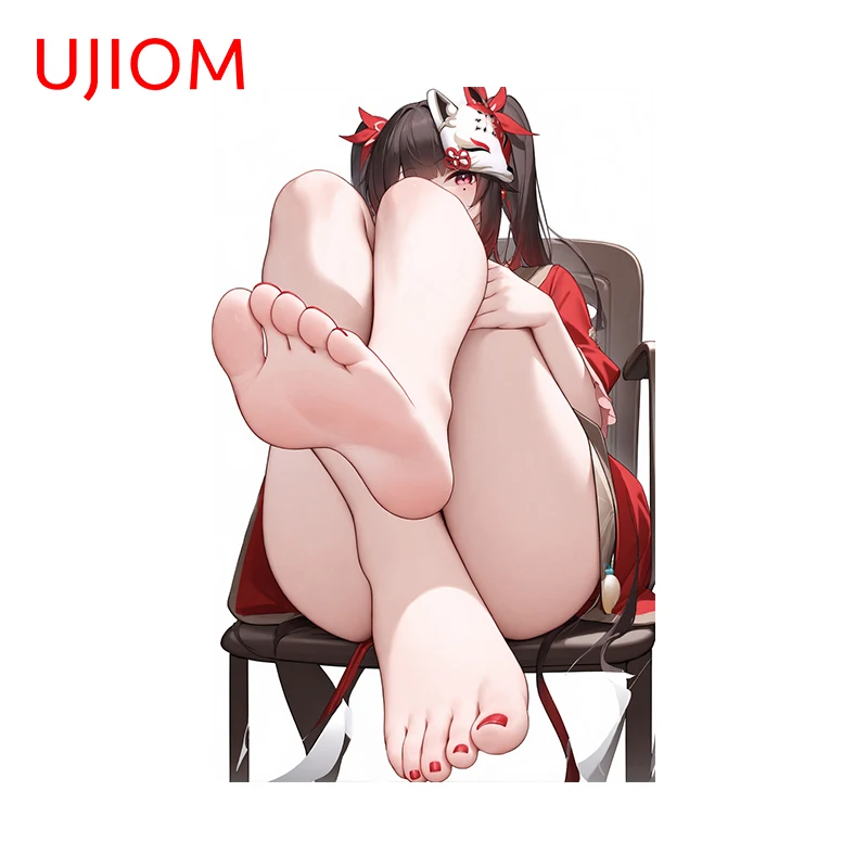 UJIOM 13cm X 8.3cm Sparkle Sexy Foot Honkai Star Rail Anime Girl Wall Stickers Vestibule Decal Personality Home Decor Murals