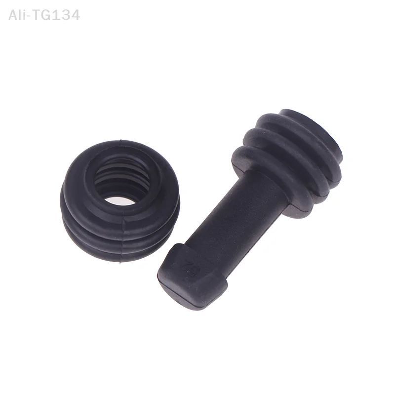 2PCS Motorcycle Brake Caliper Upper & Lower Pump Dust Cover Rubber Shock Absorber Sleeve Waterproof Disc Brake Pump Cap