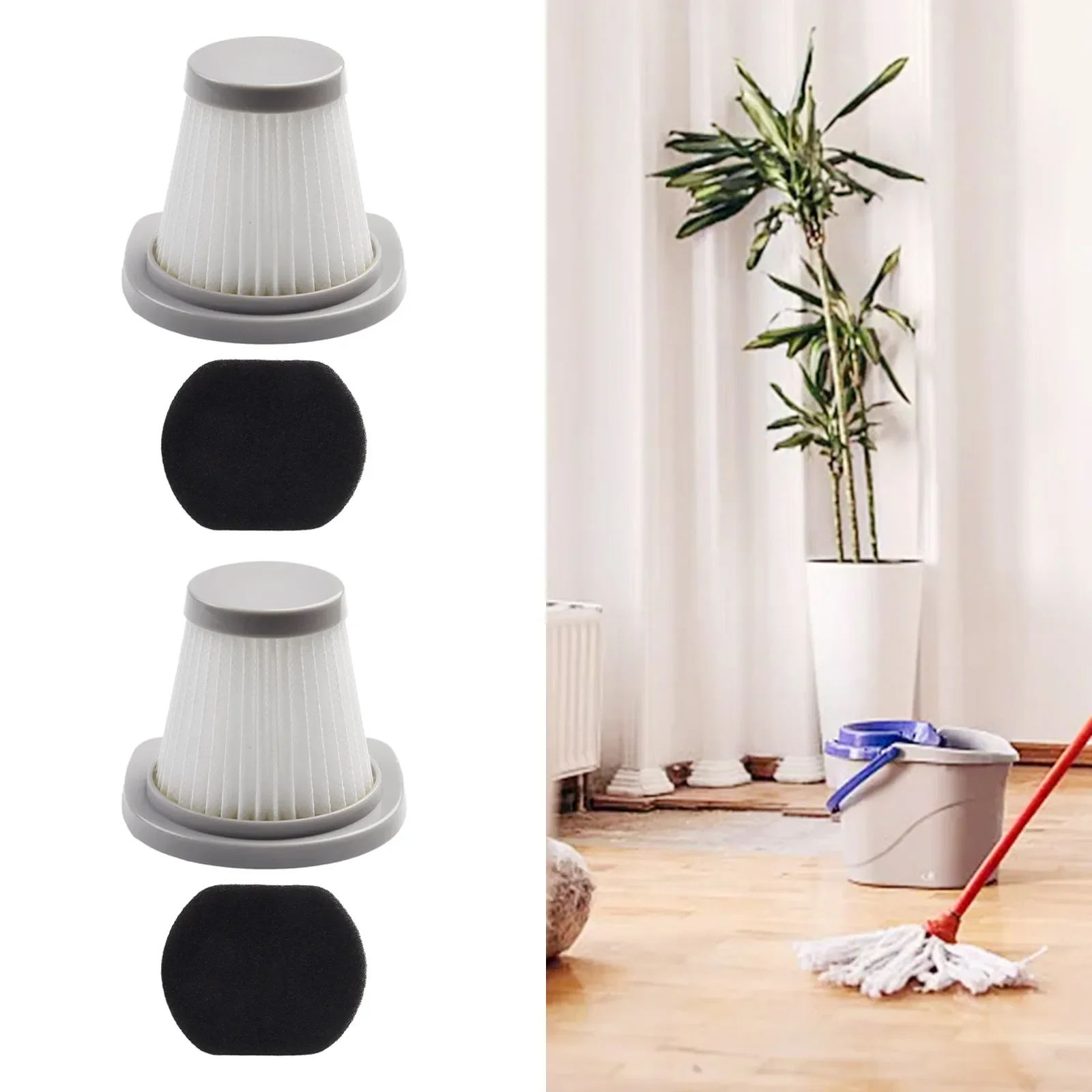 Brand New Filters Fit For Hoover VSC02B16T-30 2pcs Accessories Accessory Replace Replacement Robot Vacuum Cleaner