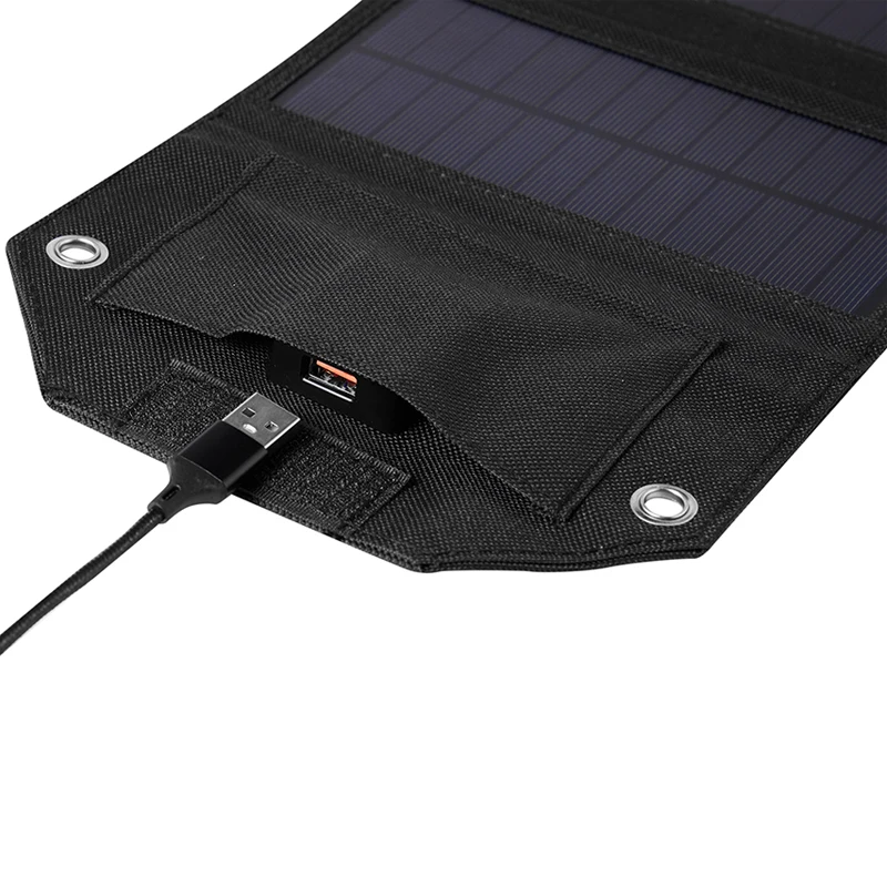 100W Foldable Solar Panel Portable Solar Charger USB 5V Waterproof Solar Cell Outdoor Mobile Power for Camping Hiking with Cable