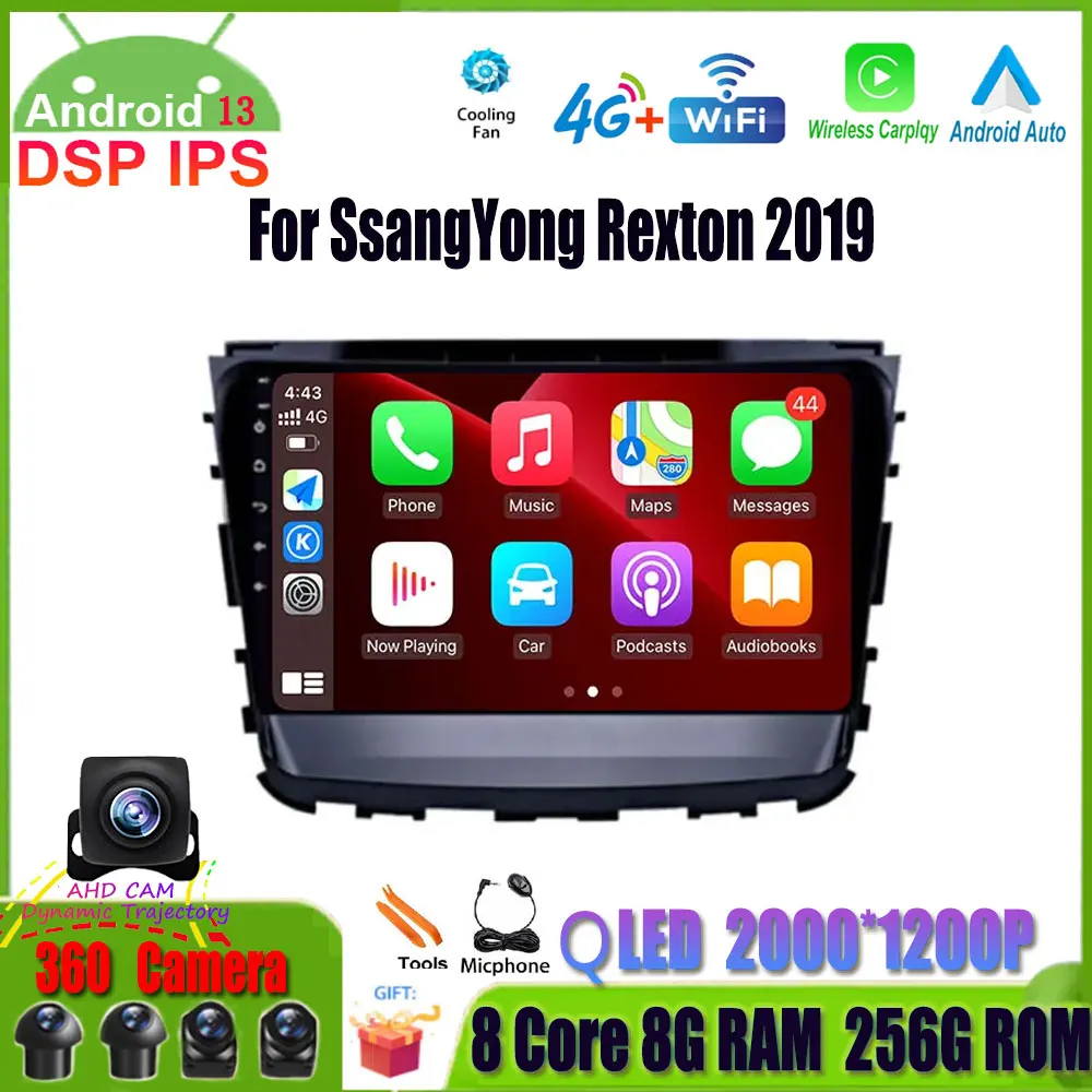 For SsangYong Rexton 2019 Car Radio Video Player Auto 10