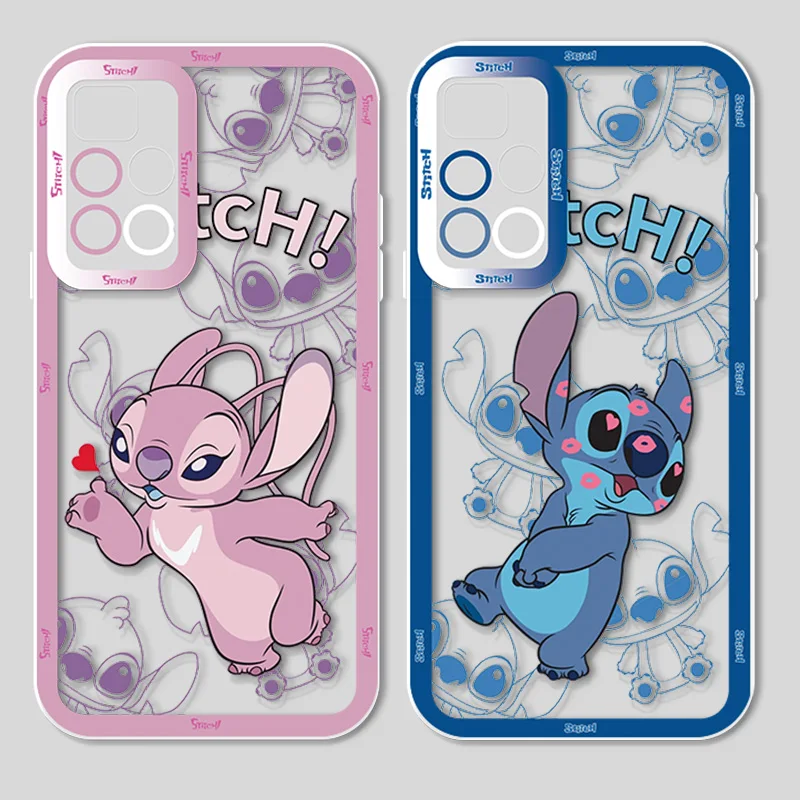 Cute Disney Stitch For Redmi 12C 10C 9T 8 A1 X 9C T A9 10A 40K Pro 4G 5G Angel Eyes Phone Case