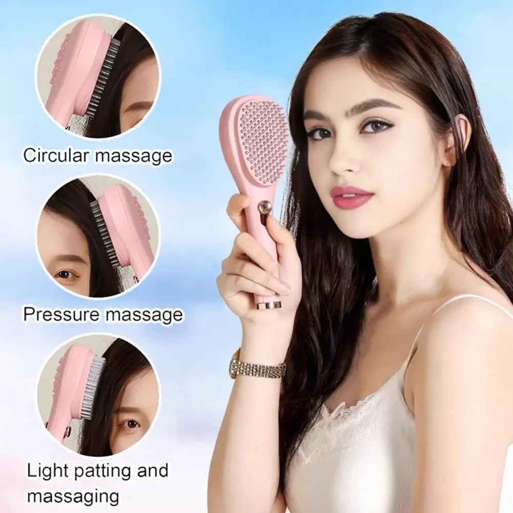 

20 см выдвижная самоочищающаяся щетка для волос, массажная антистатическая расческа на воздушной подушке, портативная щетка для распутывания волос, укладка