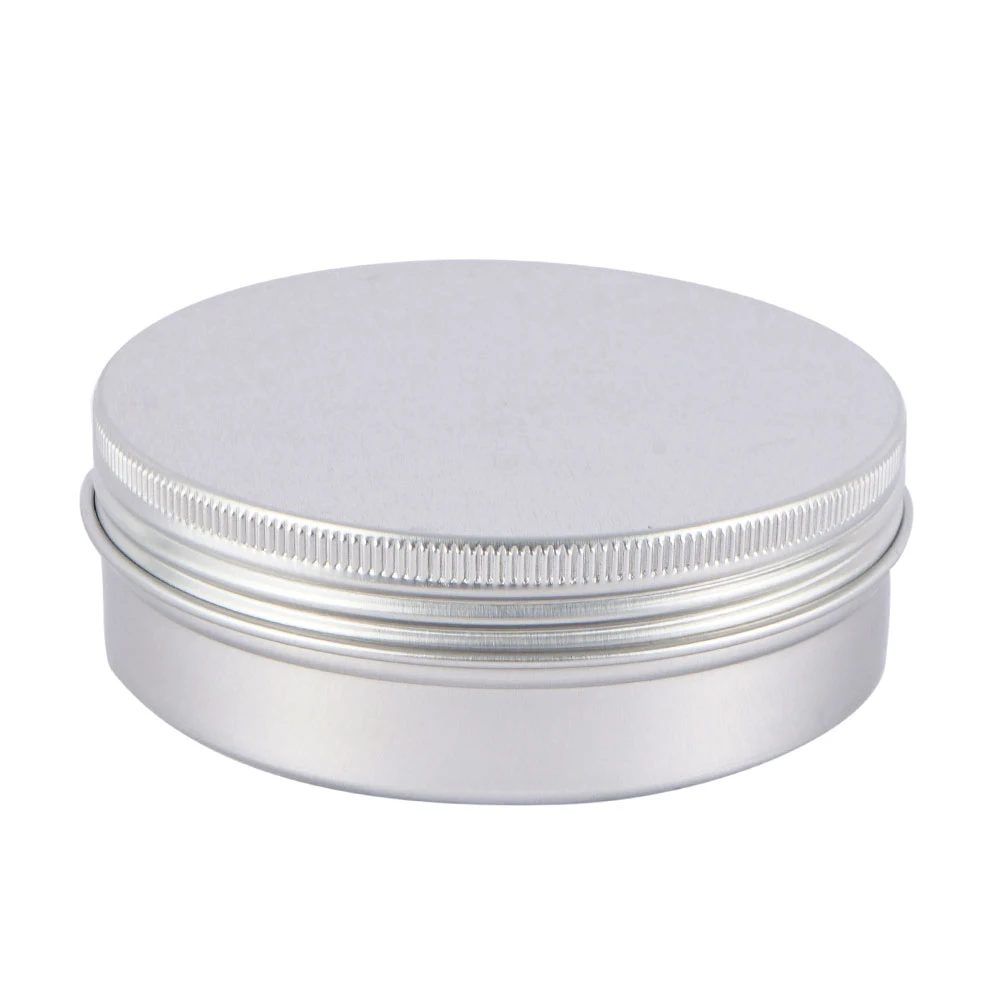 20Pcs Aluminum Jars 50/100ML Refillable Empty Metal Pot Mini Portable Jewelry Container Travel Sample Pot Organizer for Cosmetic