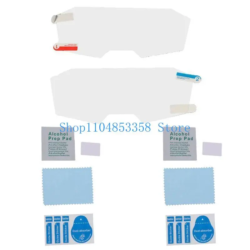

652F 2 Set Dustproof Cover Motorbike Cluster Screen for Protection Film for MT