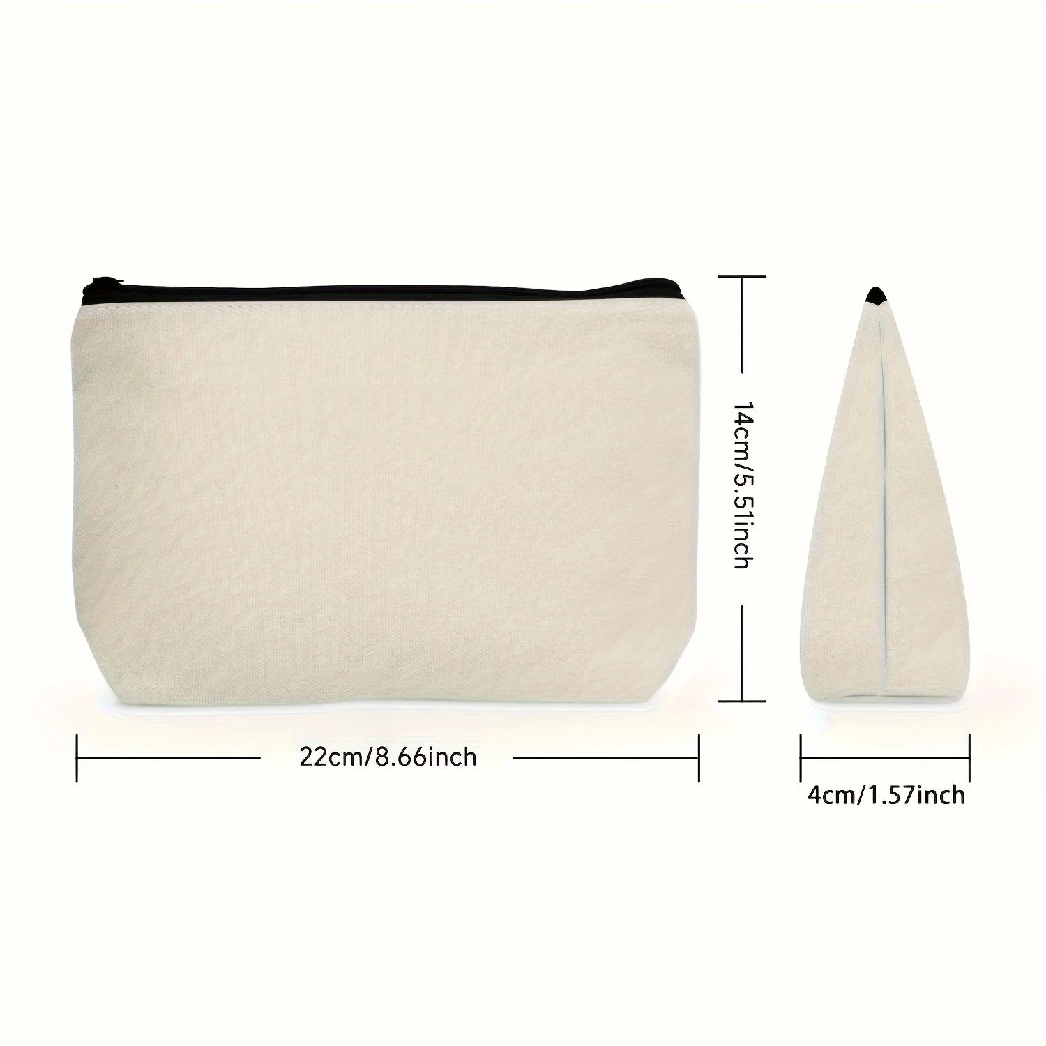 1pc Cosmetic Bag with Ocean Animals Print, Portable Shark & Whale Makeup Pouch, Marine Life Theme Toiletry Organizer for Women 4