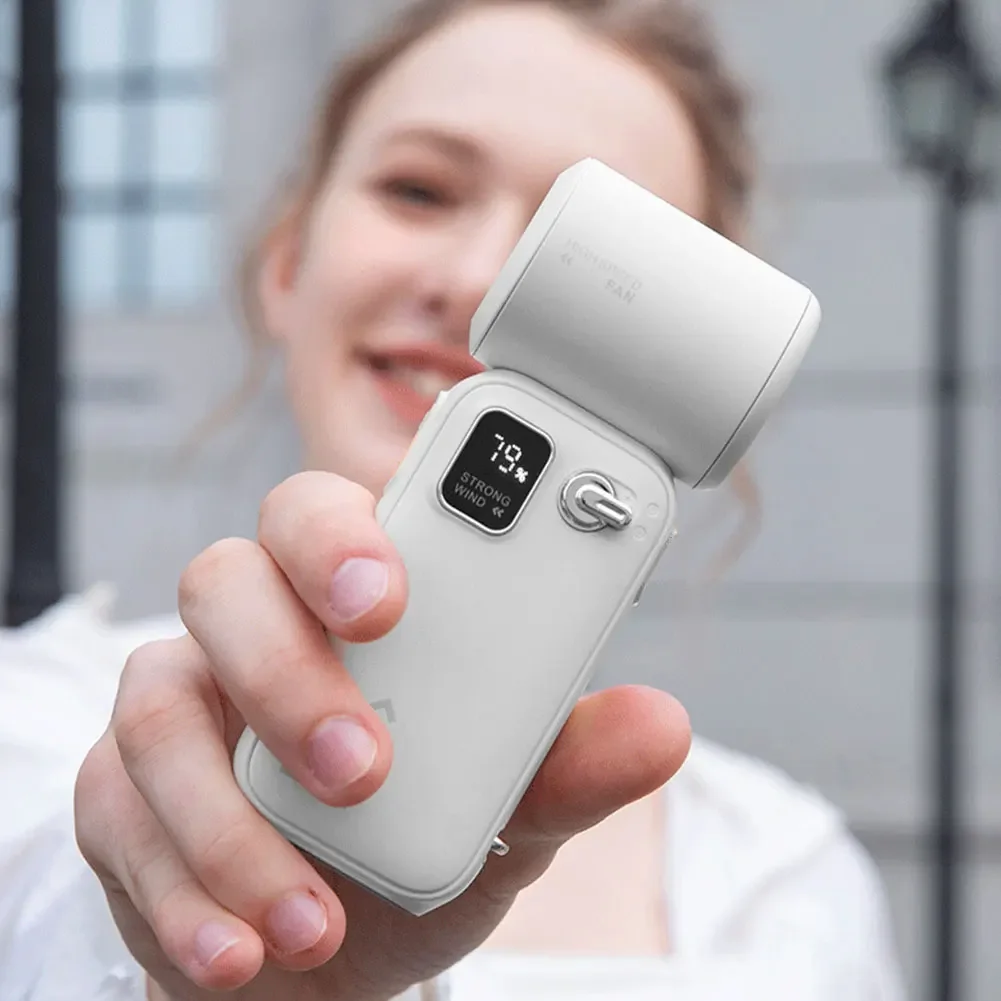 

Портативный портативный турбовентилятор 2025 года, регулируемая скорость, перезаряжаемый через USB мини-вентилятор со светодиодной подсветкой для кемпинга, улицы и путешествий