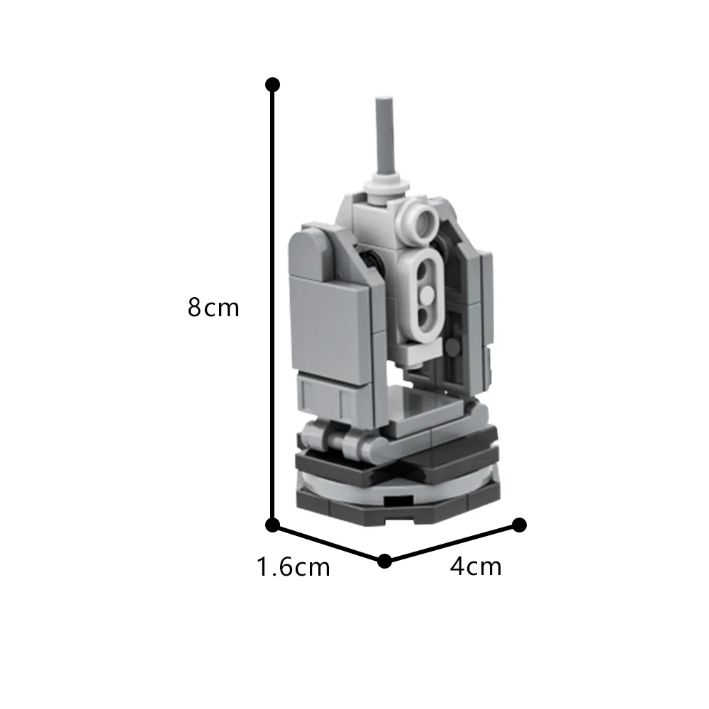 MOC Helldivers 2 Sentry Stratagems Model Building Block Military War Machine Gun Pursuit Turret Sentry Stitch Block Toy Kid Gift