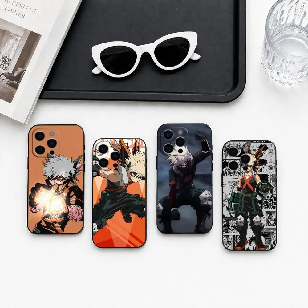 

Cool-l Bakugo My-y Hero-o Academia Phone Case Silicone Soft For IPhone 17 16 15 14 13 12 11 X XR Plus Pro Max Plus