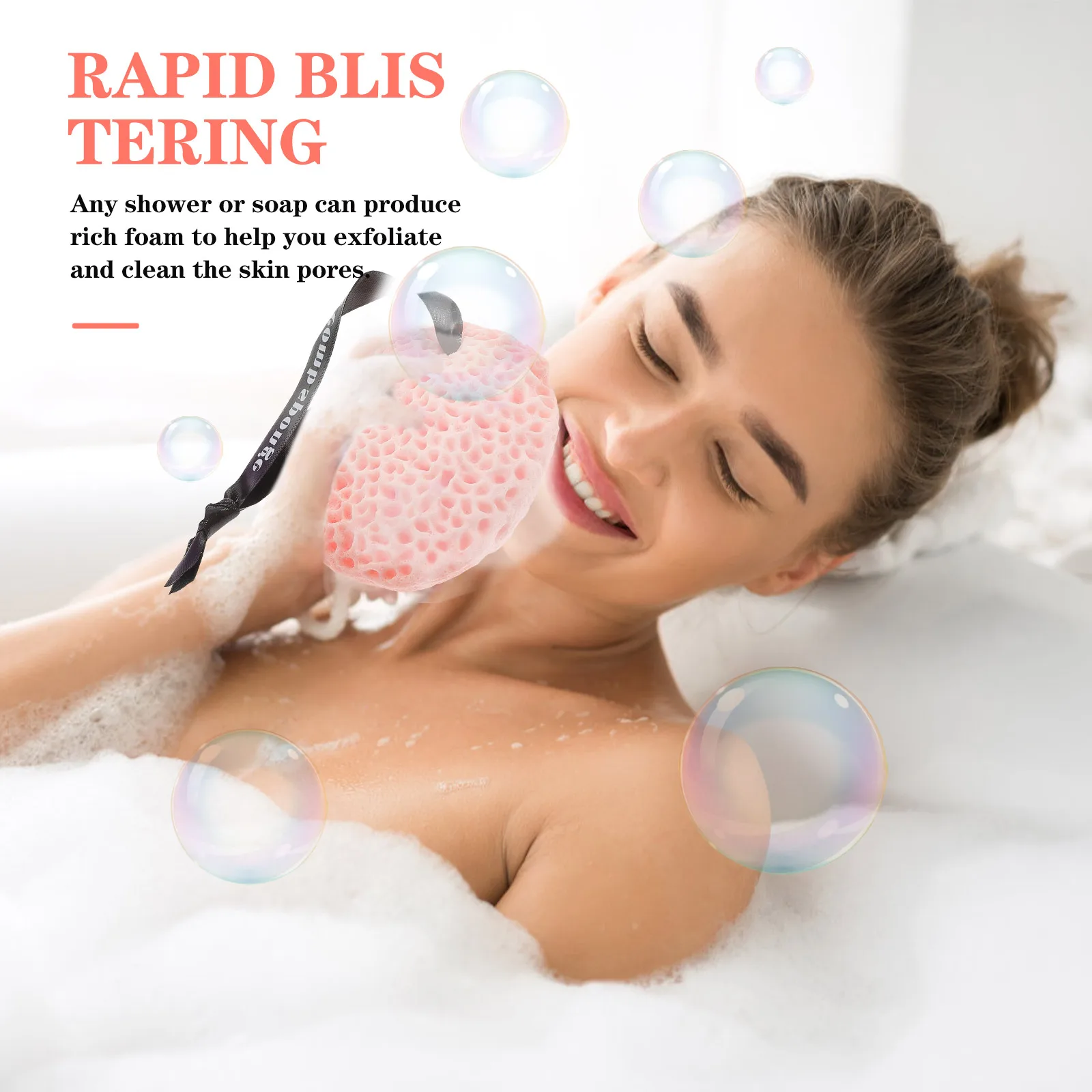 

2Pcs Seaweed Sponge Honeycomb Bath Ball Deep Cleansing Face Cleaning Shower Sponges Body Bathing Accessories Sponges