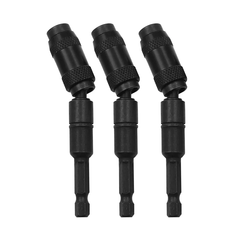 3Pcs Magnetic Pivot Drill Bit Holder, Magnetic Swiveling Bit Tip Holder, Quick Release Flexible Screwdriver Bit Holder