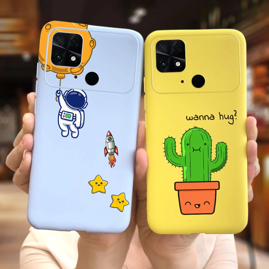 Cool Cartoon Back Cover For Xiaomi Poco C40 Fundas Child Cases For Poco C40 PocoC40 Matte Slim Animals Soft Bumper TPU Coque