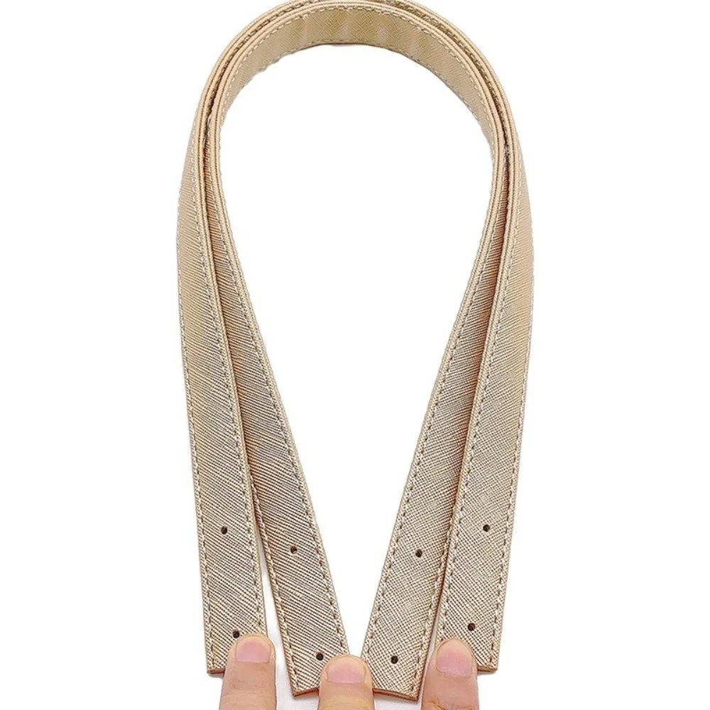 Versatile 2pcs Bag Straps 60cm Length PU Leather Shoulder Bag Strap With Rivets Replacement Bag Accessories DIY Projects