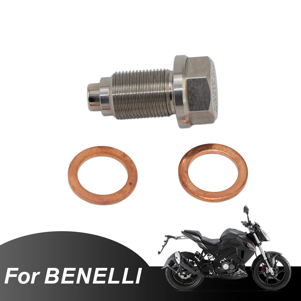 

M14 Stainless Steel Engine Magnetic Oil Drain Plug Screw Nut Bolt Oil Drain Sump Nut For Benelli 500 600 502 300 Extended screw