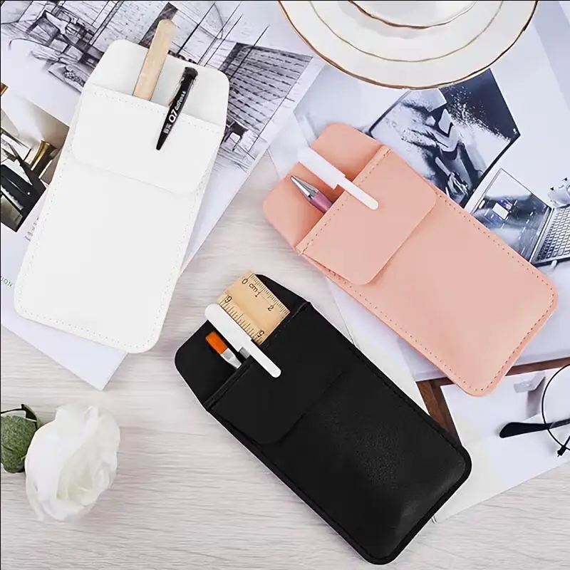 

Кейс для ручек из цветной ПВХ-кожи Moranti, двухслойный, с защитой от протекания чернил, для хранения ручек в белом халате