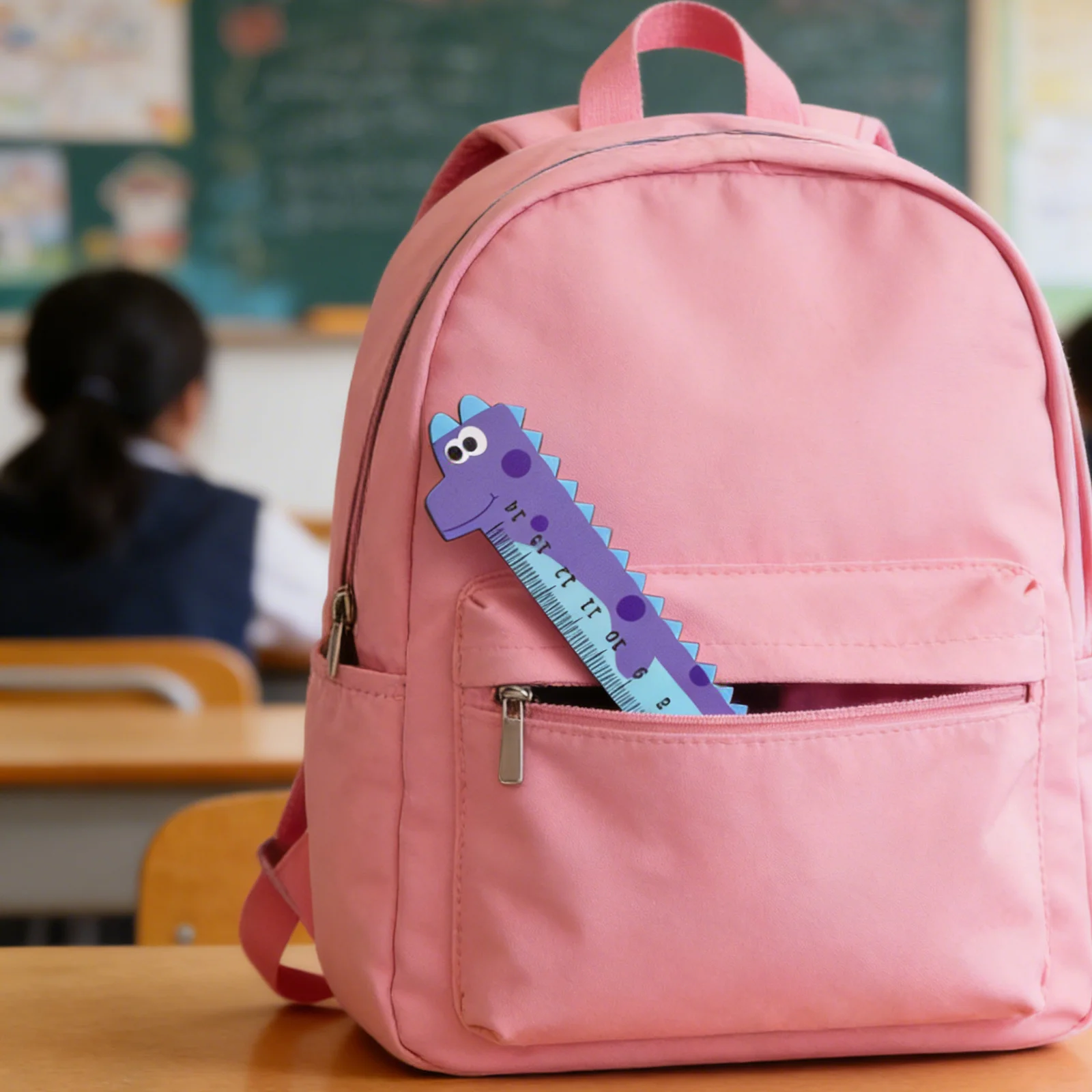 30Cm Cartoon Dinosaur Shaped Ruler Transparent Student Drafting Measure Tool School Office Stationery Supplies