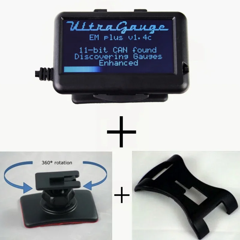 Ultragauge obd Car Code Reader obd2 Scan Tool Scanner Automotive Code Reader Gauges & Mileage Calculator EM Plus v1.4c