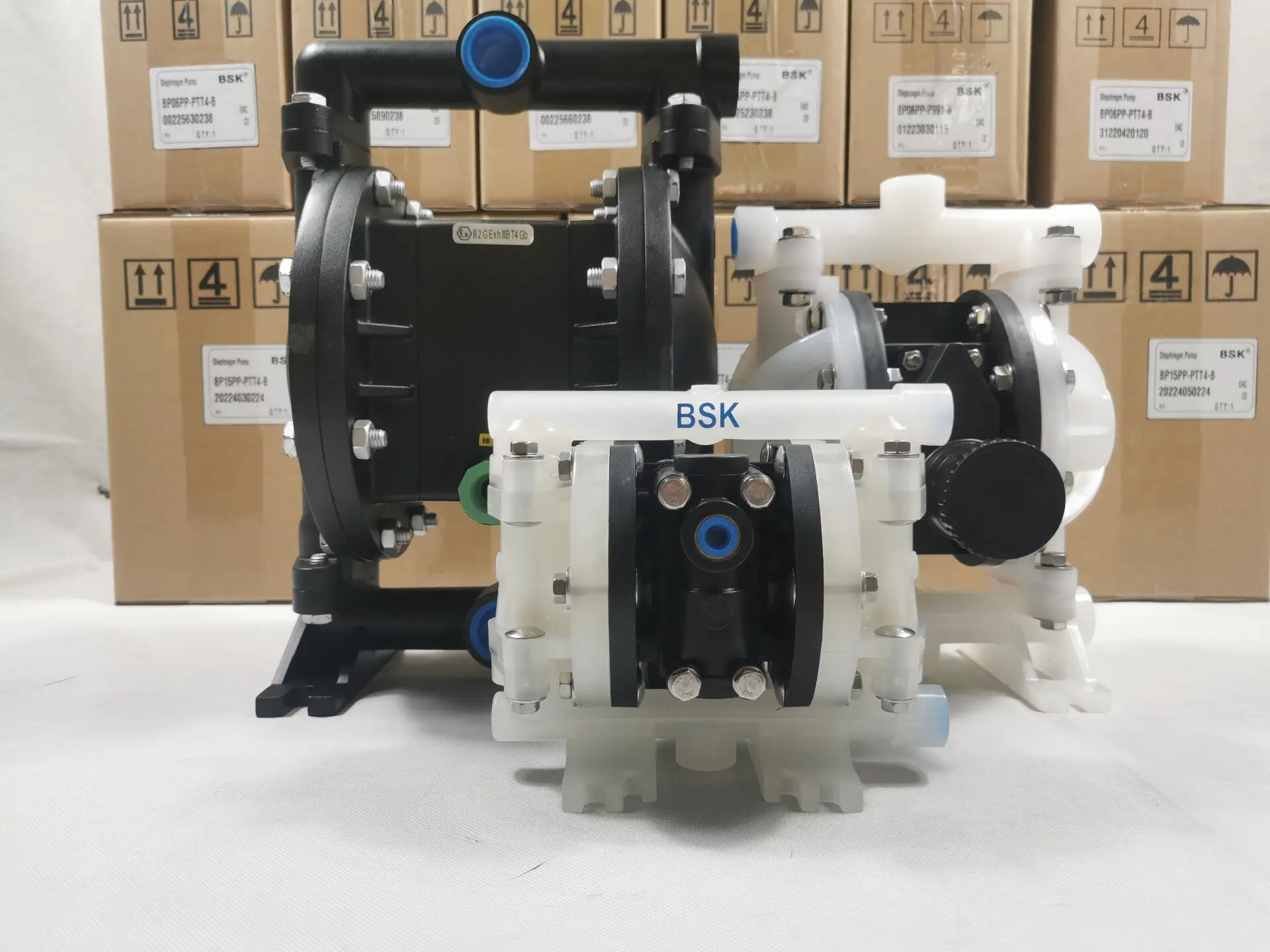 

BSK USA BP06PP-P991-B BP06PP-PTT4-B Acid and alkali resistant PP Tef lon diaphragm pneumatic diaphragm pump