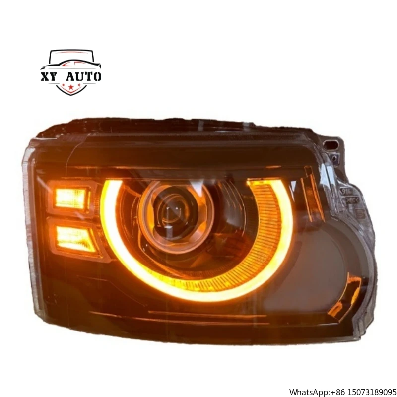 

Upgraded LED Headlight Assembly for Discovery 4 2014-2017 Lens 12V White Light Bulb New Condition