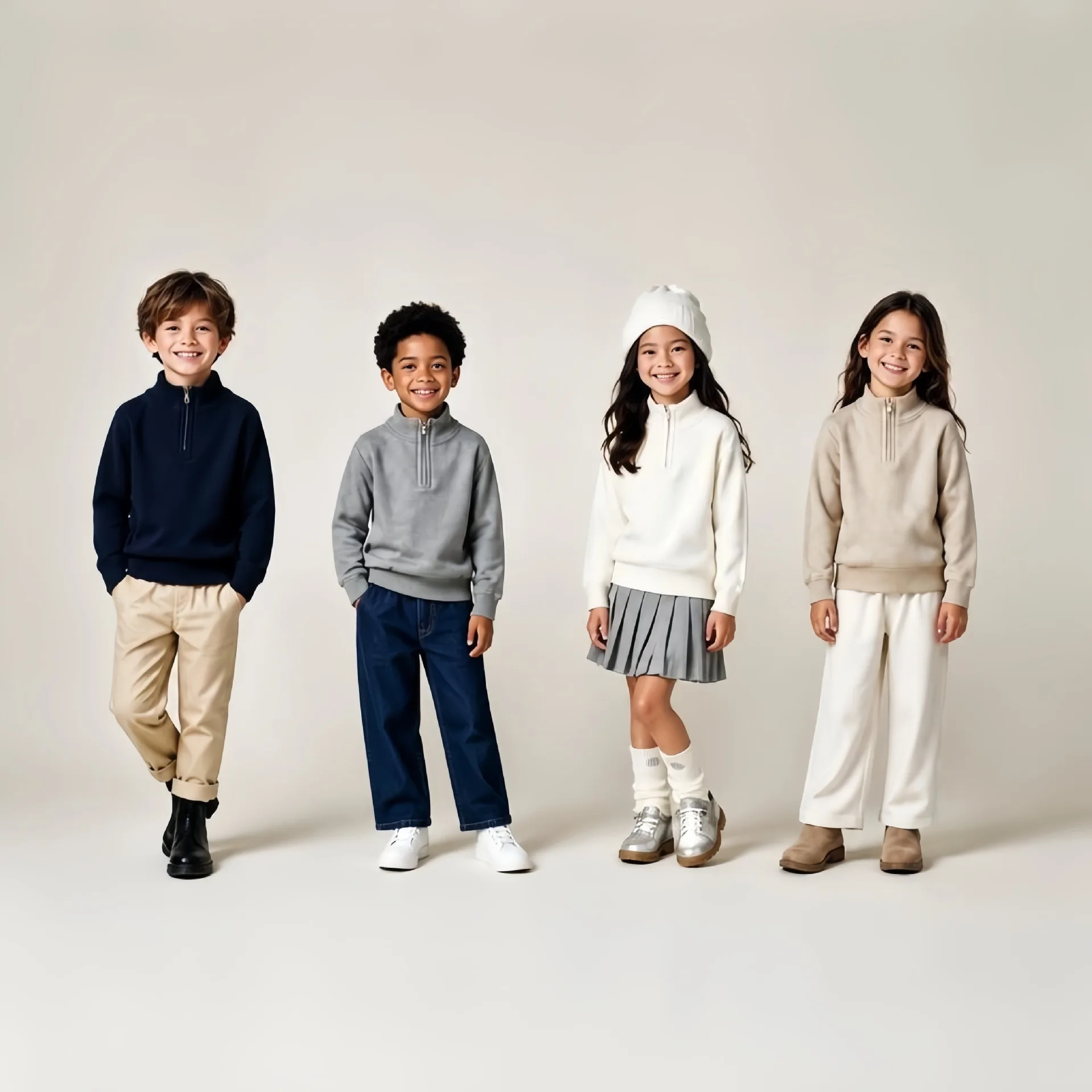 2-10T Toddler Kid Turtleneck Sweater Baby Boy Girl Winter Clothes Long Sleeve Knit Pullover Top Warm Thick Knitwear Outfit