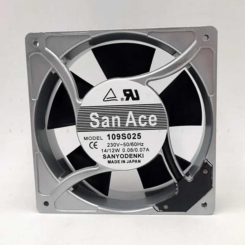 

H 1 шт. Sanyo 12 см 12038 109S025 230 В 14 12 Вт охлаждающий вентилятор для металлического шкафа.