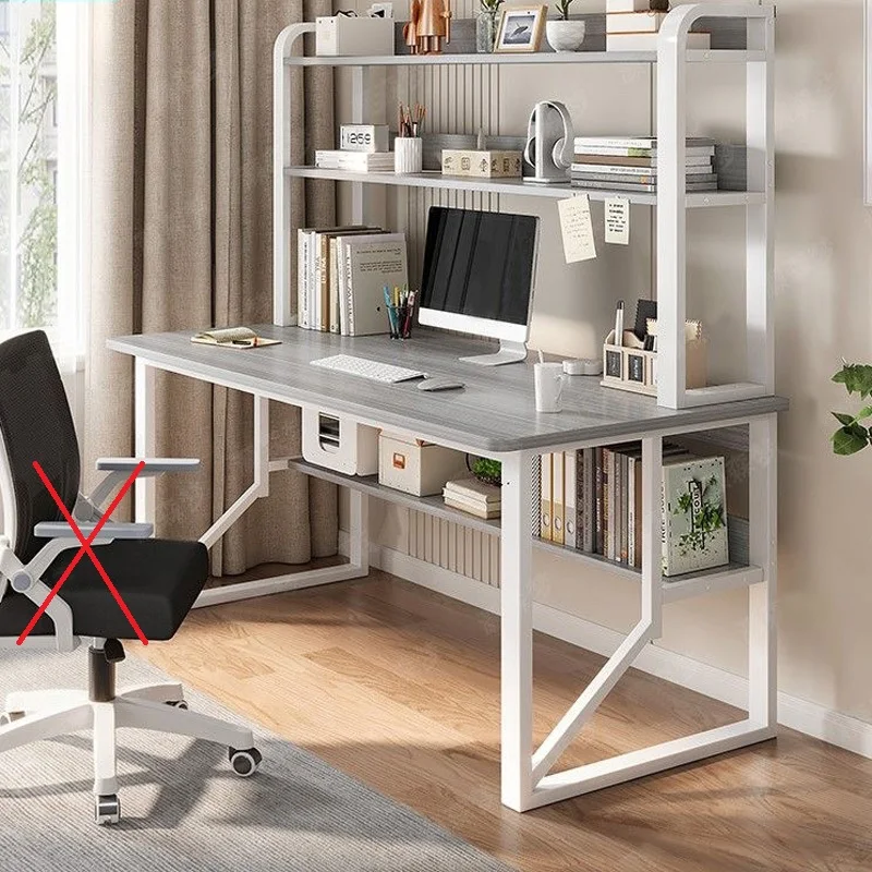 Computer Study Desk With Storage Bookshelf Office Workstation Organizer Desk for Home Students Professionals Length 100cm