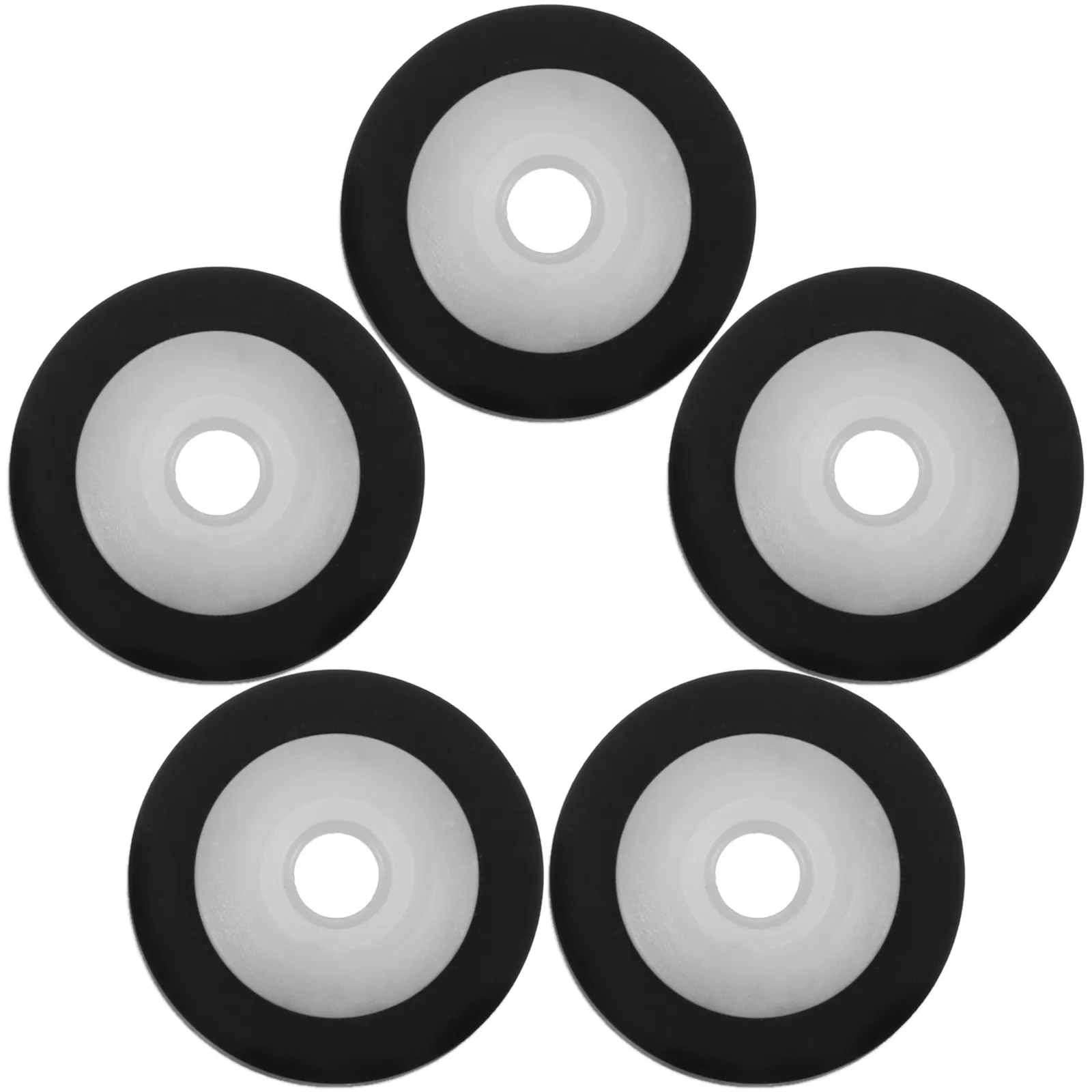 5Pcs Pinch Roller Bearing Wheel High Durability Plastic Pulley Stable Replacement for Audio Radio Tape Recorder Cassette Deck