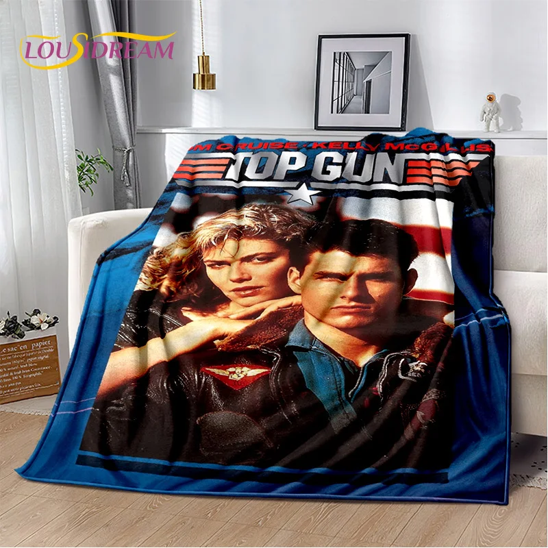 Movie Top Gun Sign Tom Cruise Blanket,Soft Throw Blanket for Home Bedroom Bed Sofa Picnic Travel Office Rest Cover Blanket Kids