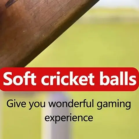 6.3CM Durable PU Cricket Ball with Traditional Seams for All Age Players Soft Bounce Training And Practice Funny Attractive