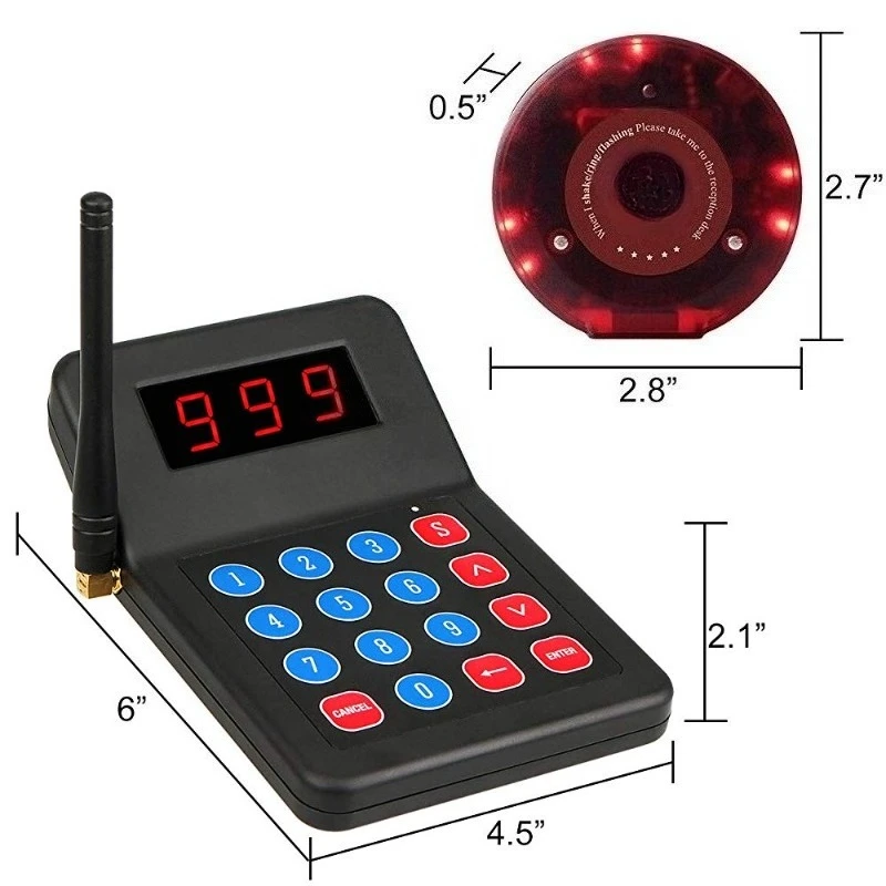 Imagen 5: Sistema Inalámbrico de Llamada para Restaurantes con Pagers para Invitados