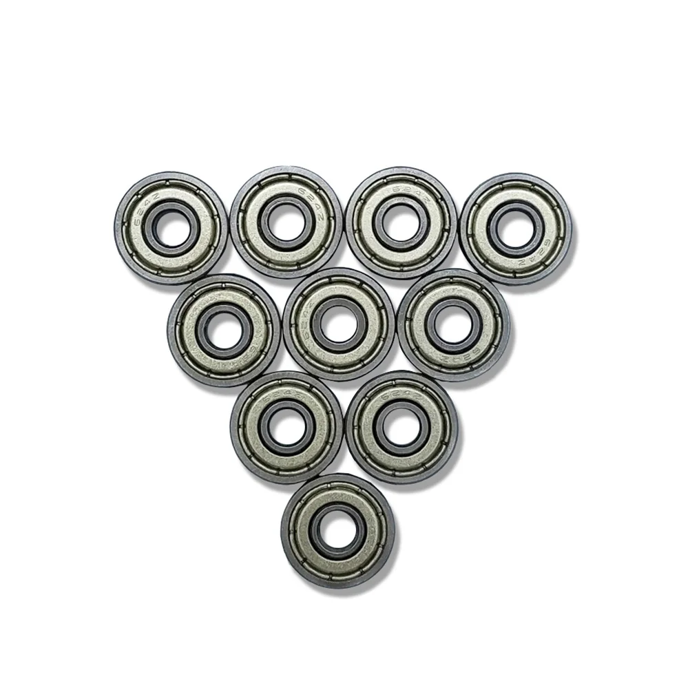 

10pcs 626Zz 6Mm X 19Mm X 6Mm Miniature Ball Bearings Deep Groove Radial Bearing For 3D Printer Extruder Skateboard Scooters