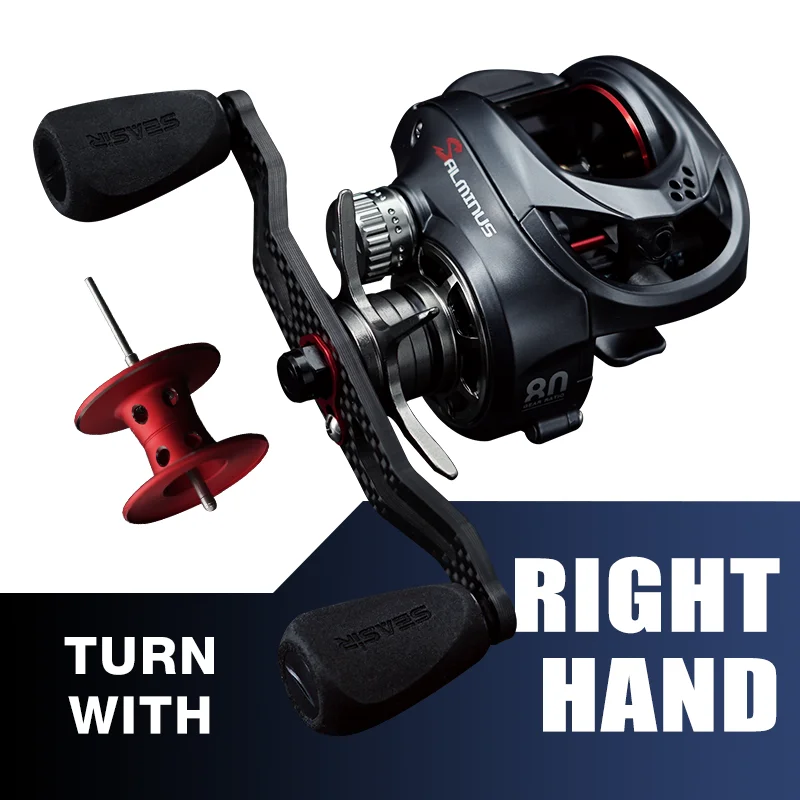 Seasir Salminus Baitcasting Reel Metal Aluminum Frame Two Spools