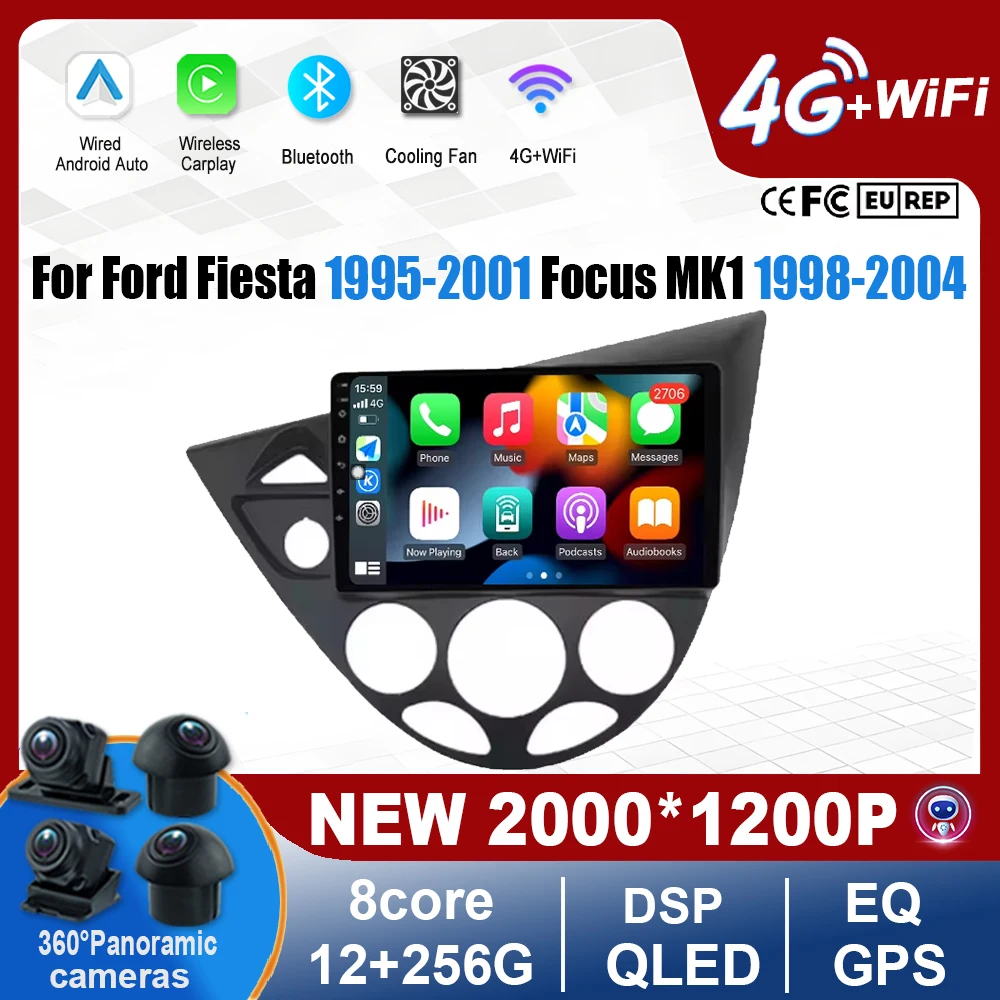 

Android 15 Car Radio For Ford Fiesta 1995-2001 Focus MK1 1998-2004 Multimedia Player Intelligent System Navigation GPS TOOLS