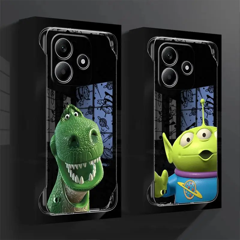 phone case for Redmi note 14 pro plus cases 13 5g 12Pro 13pro 10 12 borderless cooling clear funda Three Eyed Monster Alien Rex