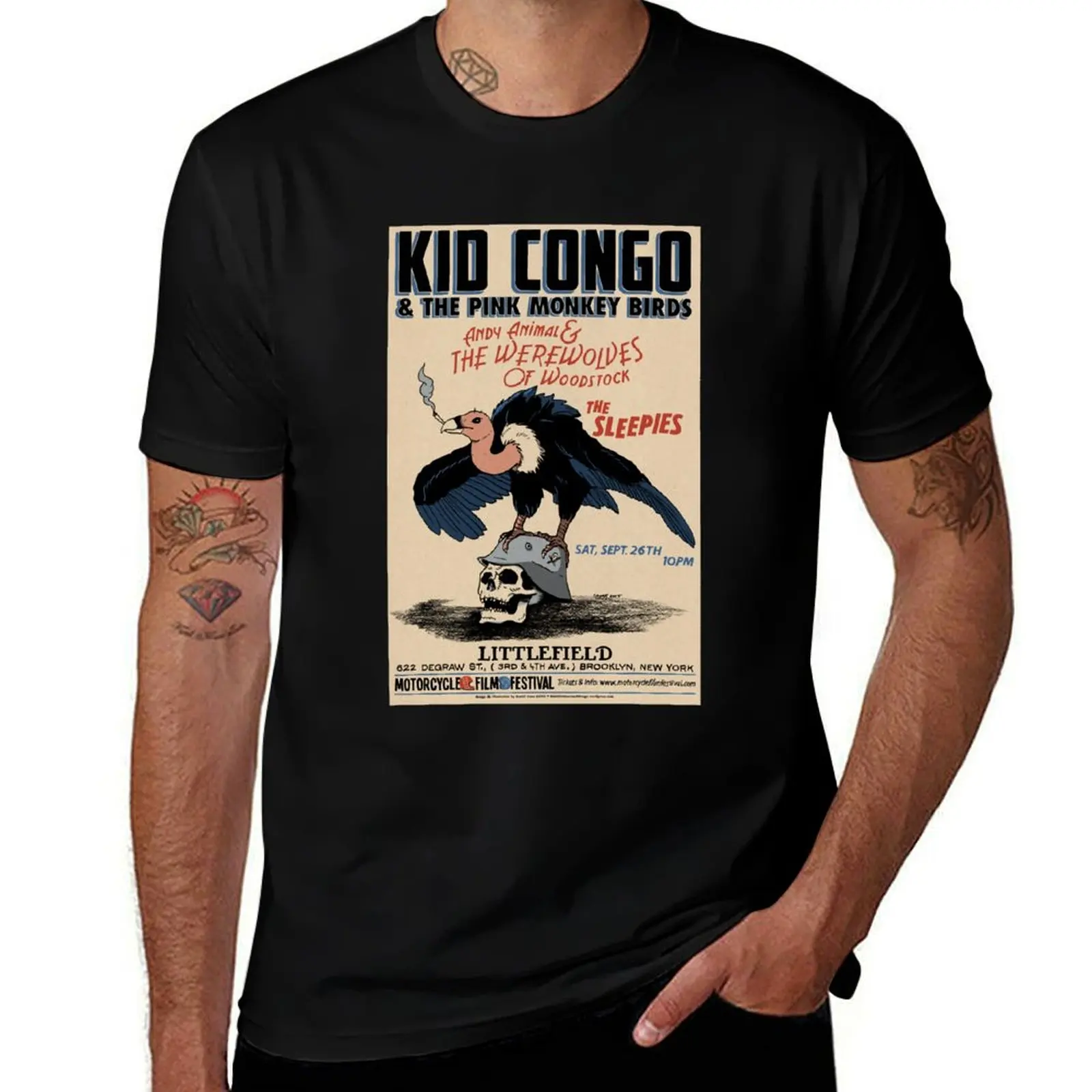 Kid Congo & the Pink For Fans T-Shirt Quick Dry Sports Short Sleeve Tee T-Shirt