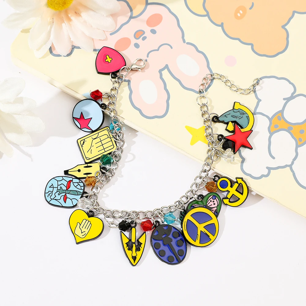 Fashion Cartoon Movie Miraculous: Le Film Pendant Bracelet Heart Zinc Alloy Pendant Accessories Butterfly Ladybug Bracelet