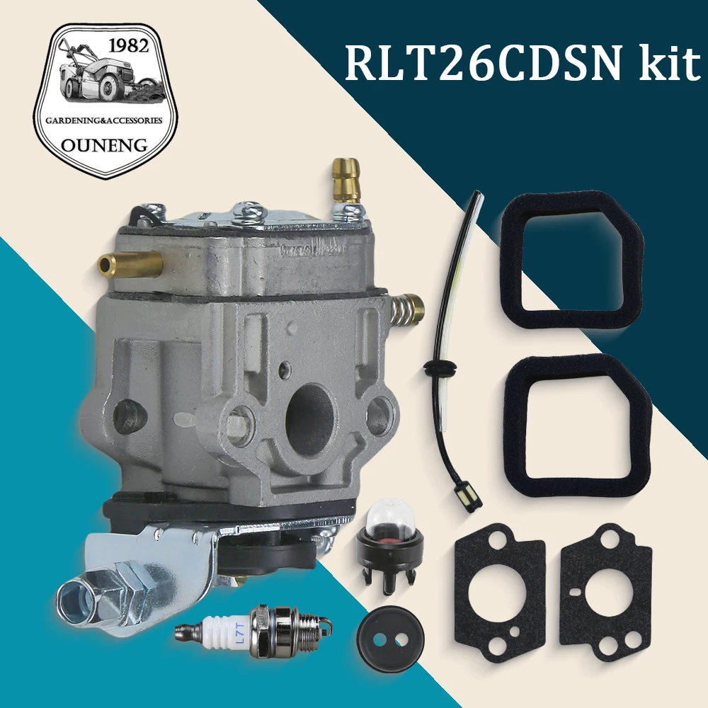 

Lawn Mower Carburetor with Fuel Line Kit Rlt26cdsn For Homelite HlT25CNB Trimmer Whipper Snipper Garden Tools Accessories