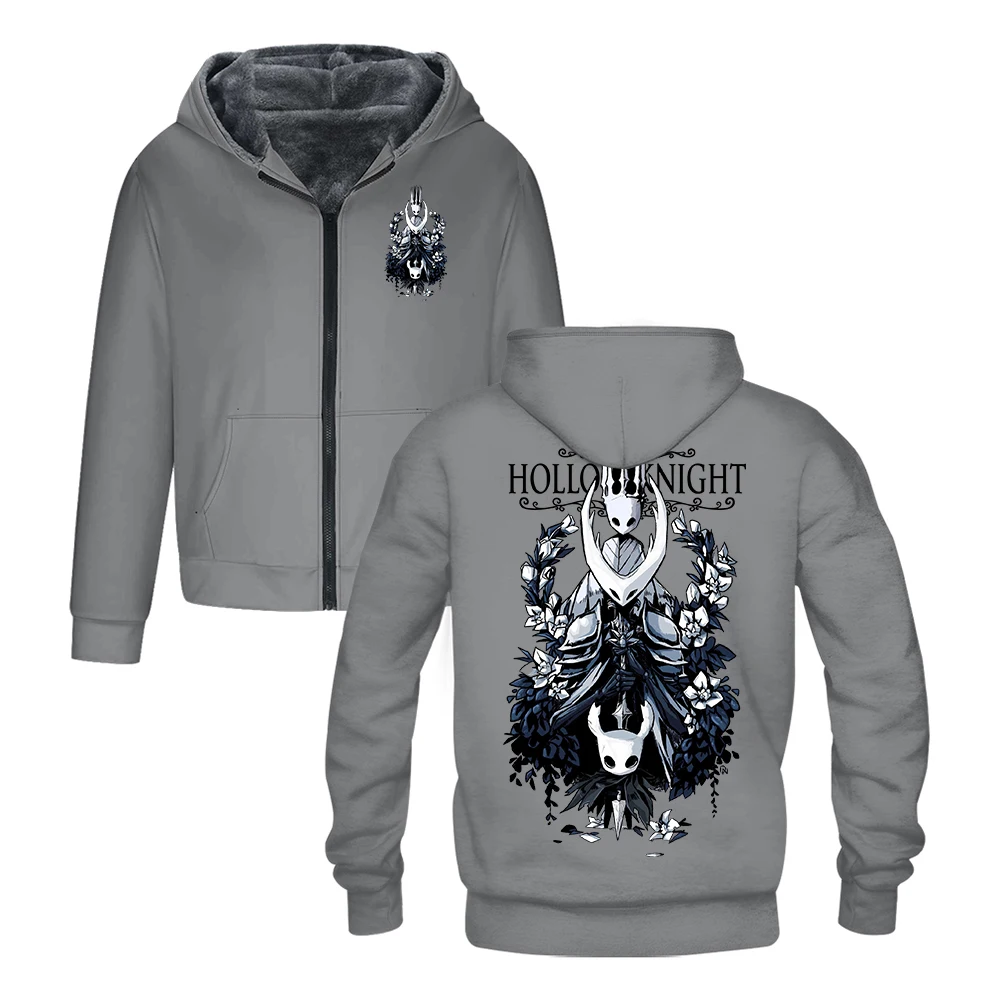 

GF Hollow Knight Game толстовки на молнии с длинным рукавом уличная одежда для женщин и мужчин куртка парки зимнее пальто одежда в стиле Харадзюку