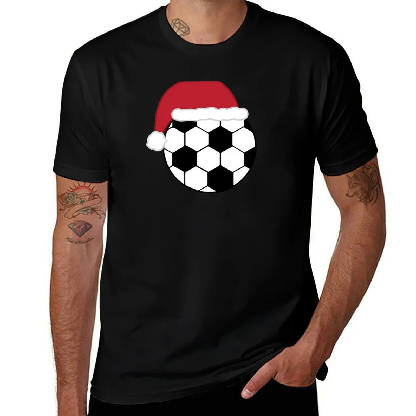 

Soccer Santa T-Shirt topping anime valentines clothes men t shirts